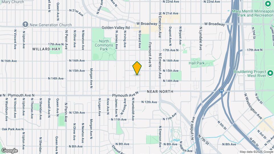 1411 Girard Ave N, Unit #2 Map and Location Details
