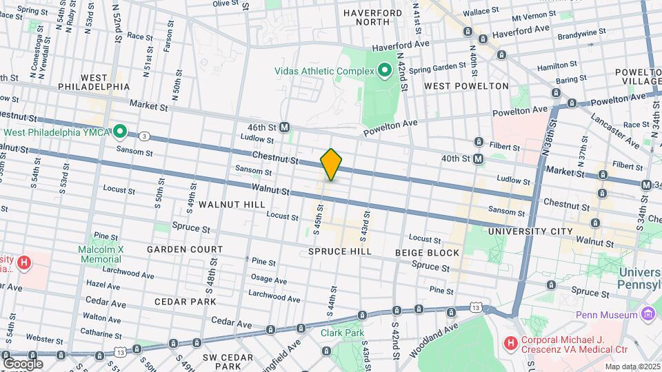 4436 Sansom St Map and Location Details