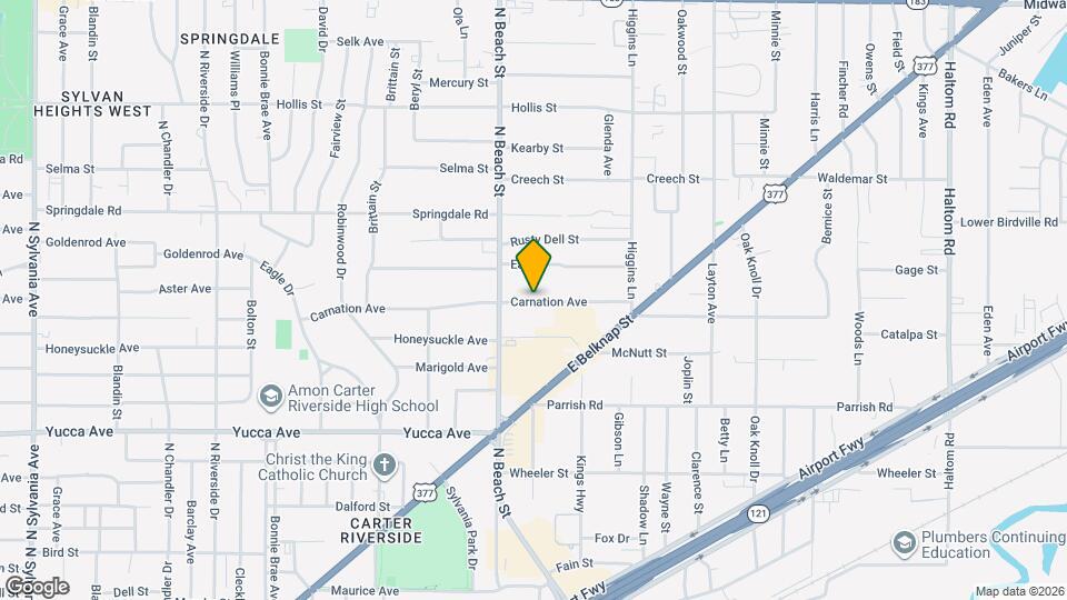 3916 Carnation Ave Map and Location Details