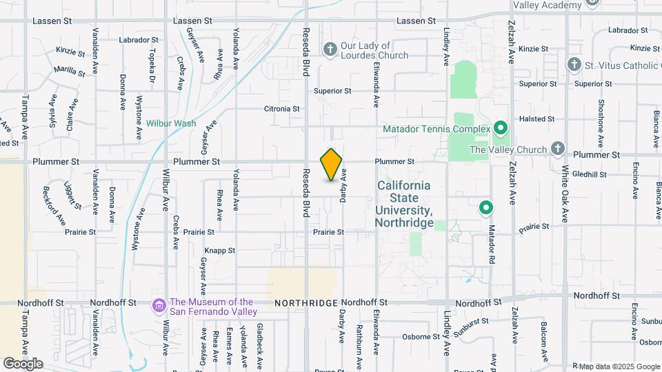 18427 Vincennes St Map and Location Details