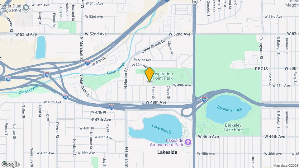 5701 W 49th Ave Map and Location Details