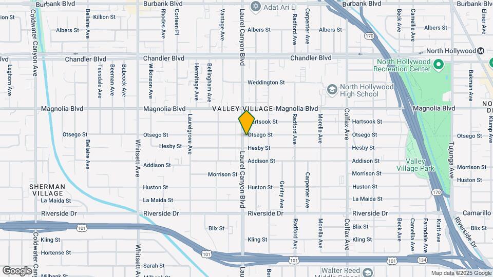 5056 Laurel Canyon Blvd Map and Location Details