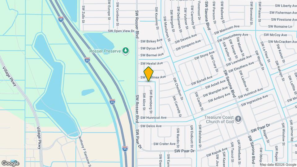 1625 SW Levato Ave Map and Location Details