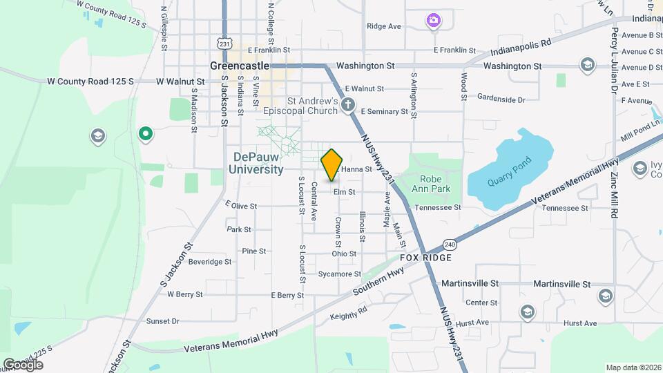 313 Elm St, Unit B Map and Location Details