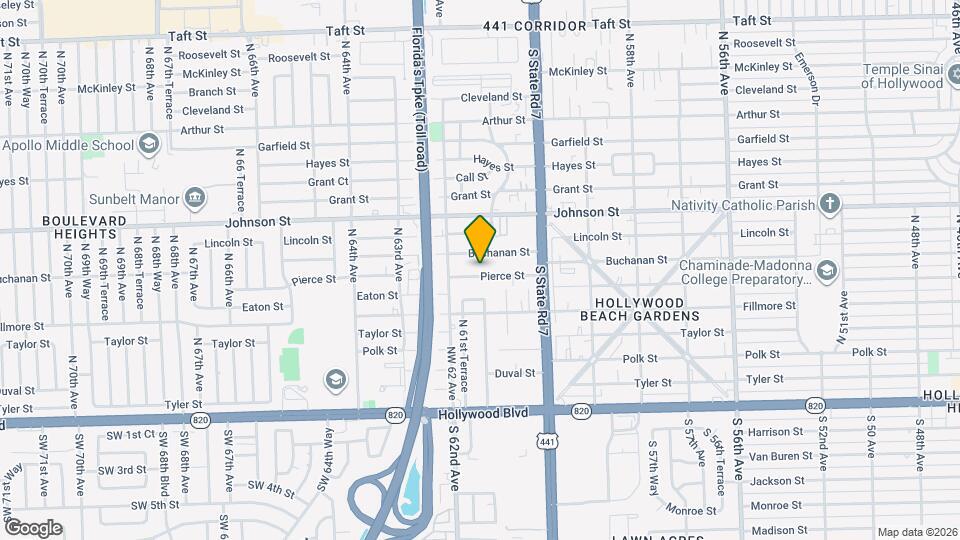 6111 Pierce St Mapa y Detalles de la Ubicación