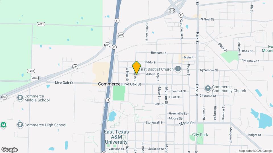 1504 Earl St Map and Location Details