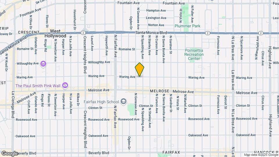 7714 Waring Ave Map and Location Details