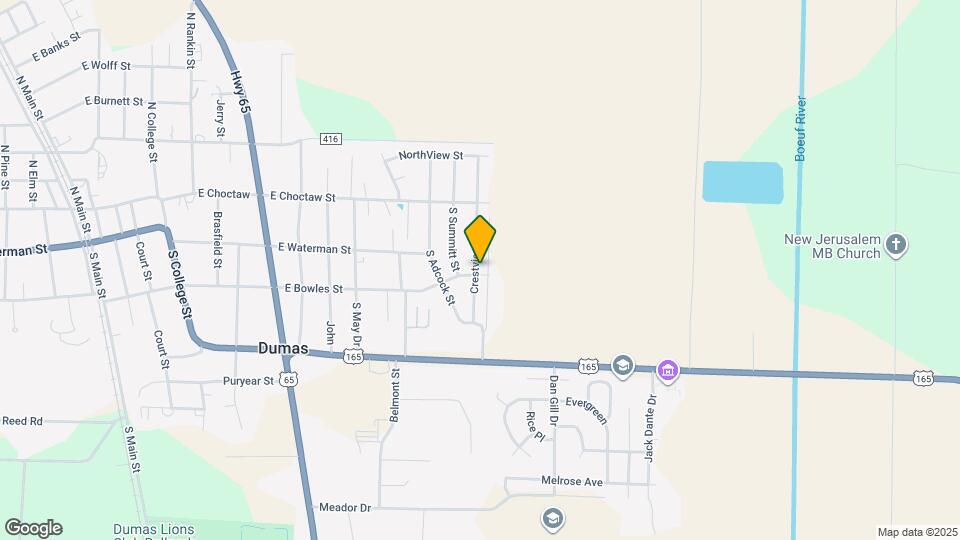 209 Crestview St Map and Location Details