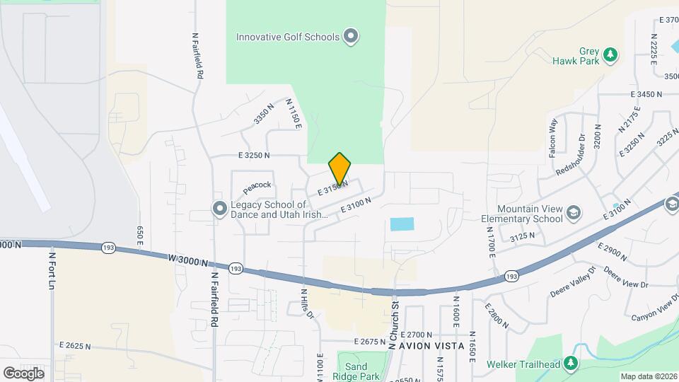 1248 E 3150 N Map and Location Details