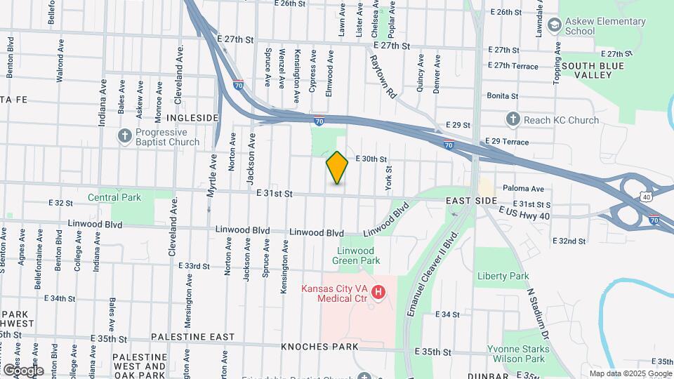 4616 E 31st St Map and Location Details