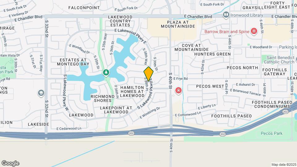 16419 S 38th Pl Mapa y Detalles de la Ubicación