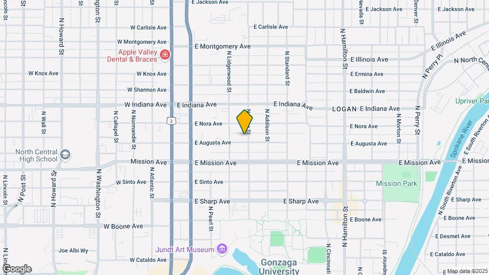 327 E Augusta Ave Map and Location Details