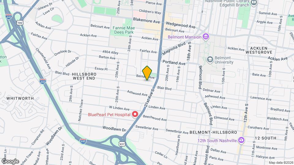 2112 Blair Blvd, Unit 9 Mapa y Detalles de la Ubicación
