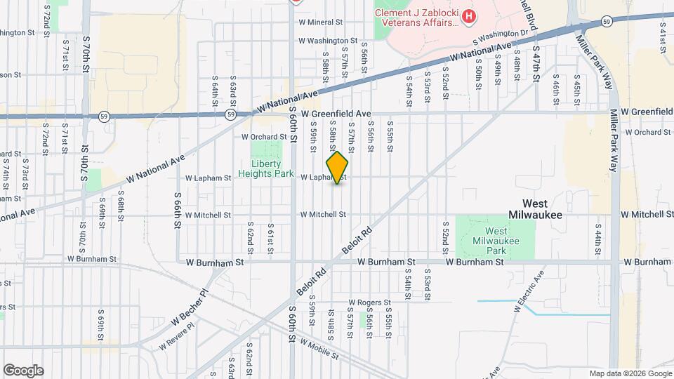 1622 S 58th St Map and Location Details