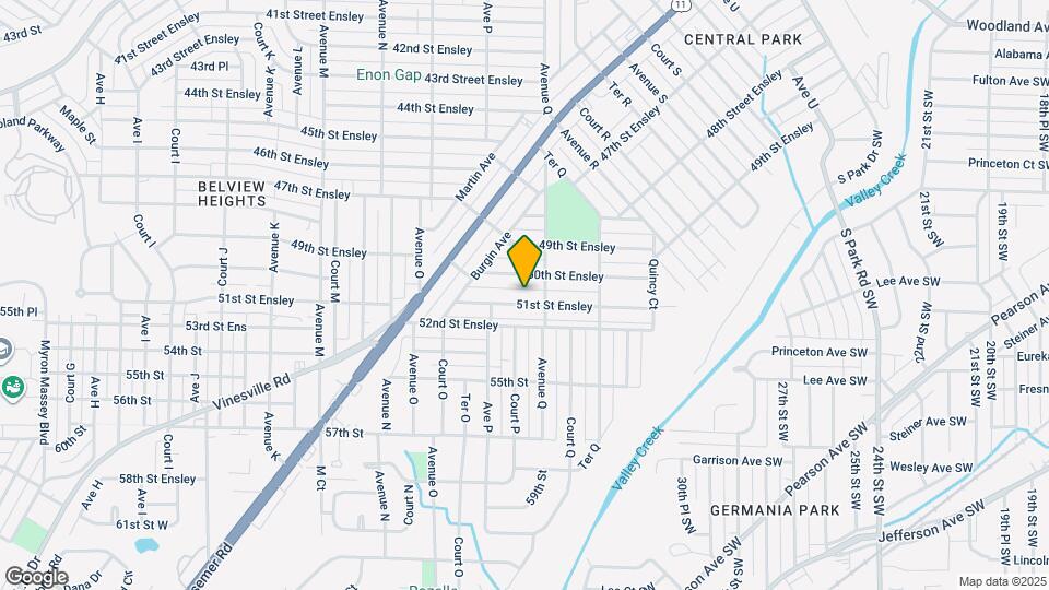 1632 51st St Ensley Map and Location Details