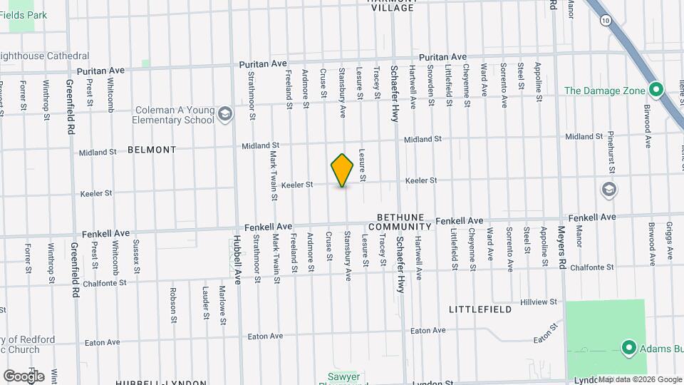 15381 Stansbury Ave Map and Location Details