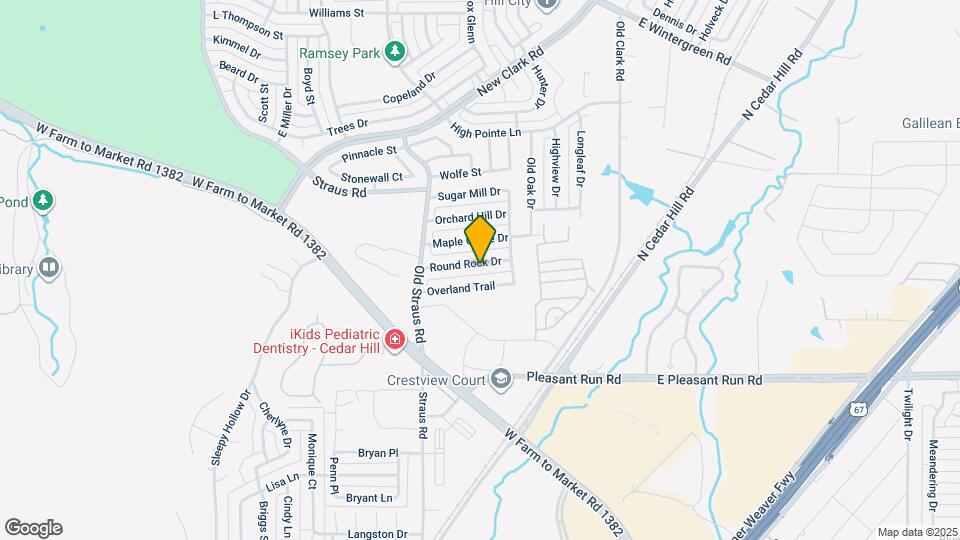 432 Round Rock Rd Map and Location Details