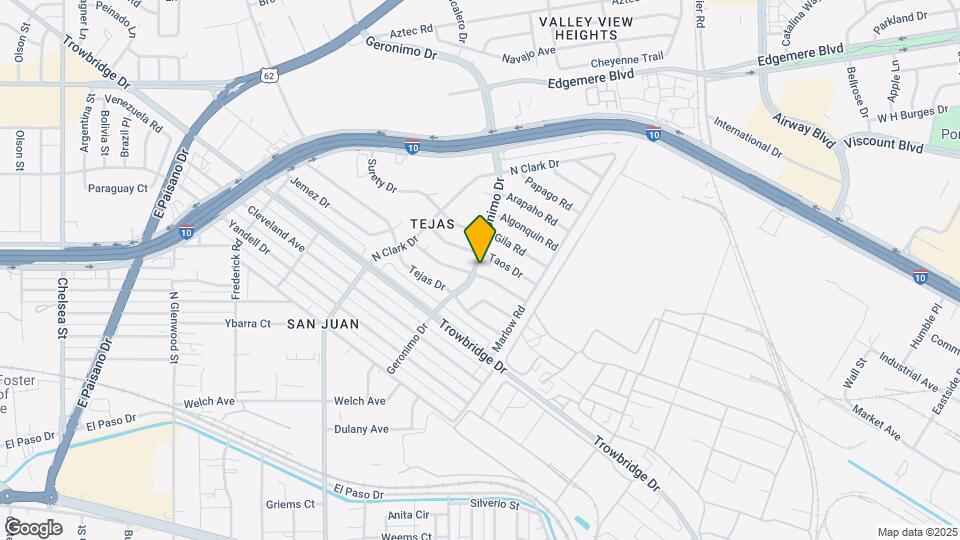 6201 Tesuque Dr Map and Location Details