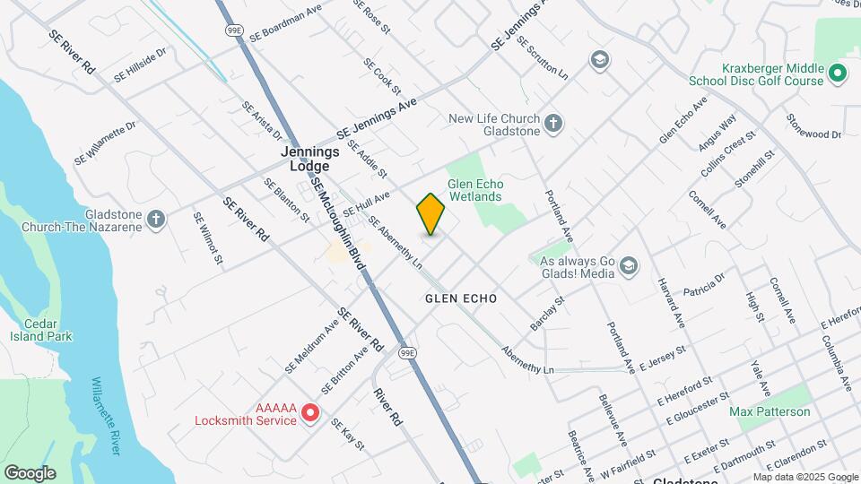 5555 SE Gill St Map and Location Details