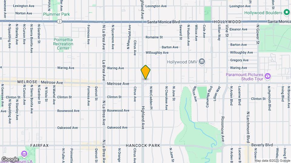 6535 Melrose Ave Map and Location Details