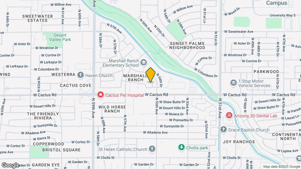 5517 W Aster Dr Map and Location Details