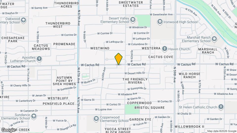 6320 W Shaw Butte Dr Map and Location Details