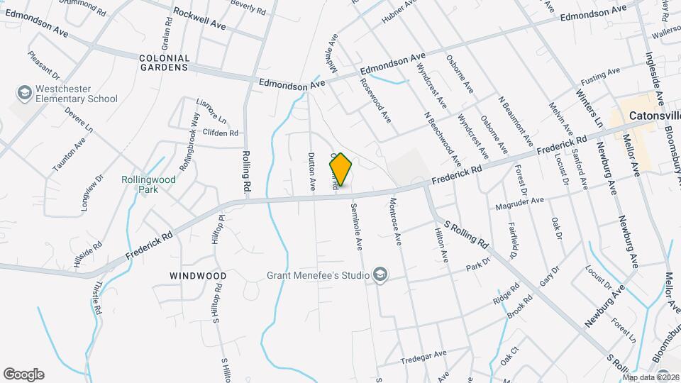 1702 Frederick Rd Mapa y Detalles de la Ubicación