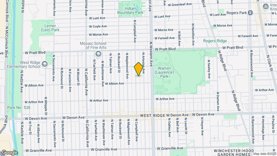 6621 N Campbell Ave, Unit #2 Map and Location Details