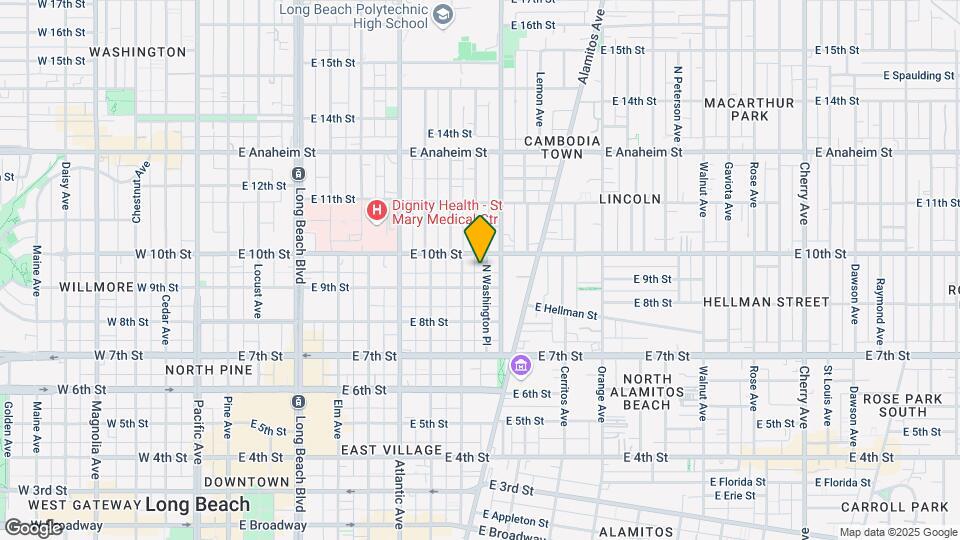 925 N Washington Pl Map and Location Details