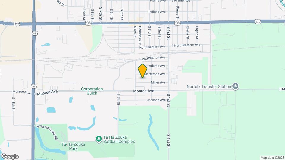 218 Miller Ave Map and Location Details