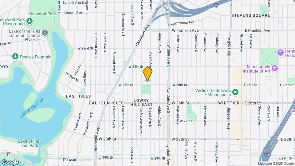 900 W 25th St Map and Location Details