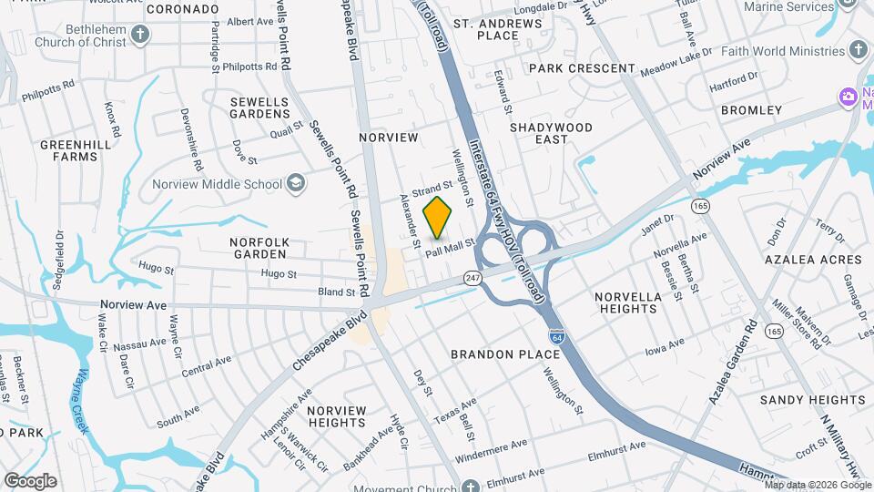 1254 Pall Mall St, Unit A Mapa y Detalles de la Ubicación