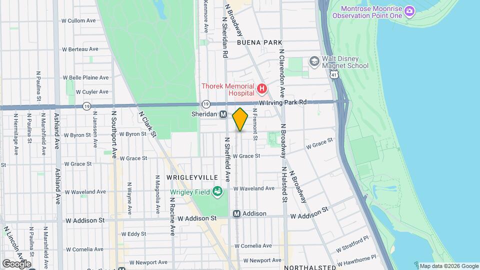 3844 N Wilton Ave Map and Location Details