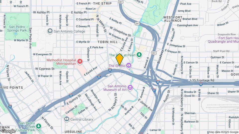 1107 E Quincy St Map and Location Details