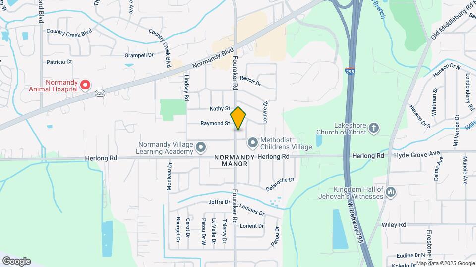 1825 Fouraker Rd Map and Location Details