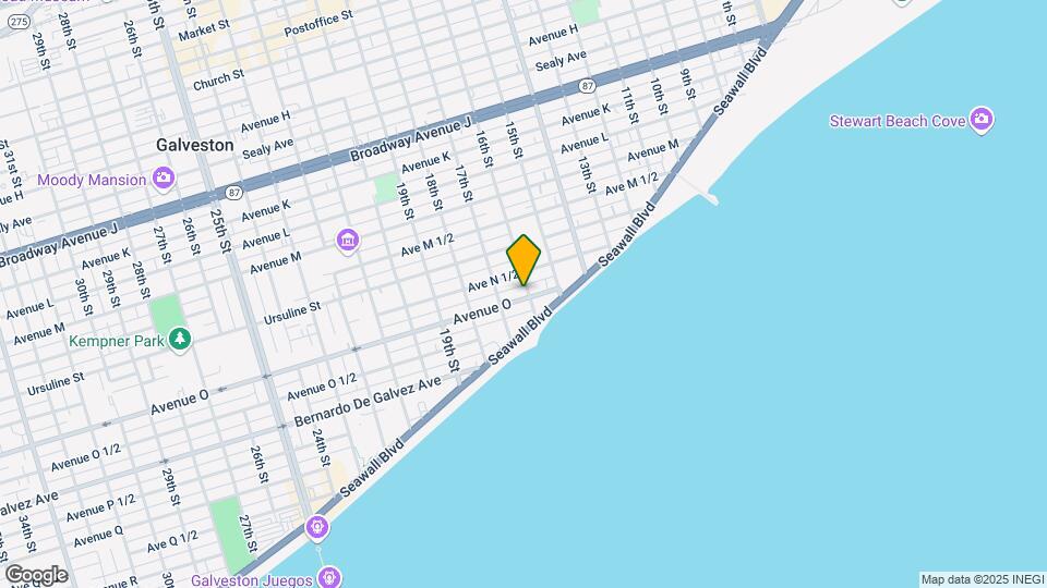 1602 Avenue O-Unit -Down Map and Location Details