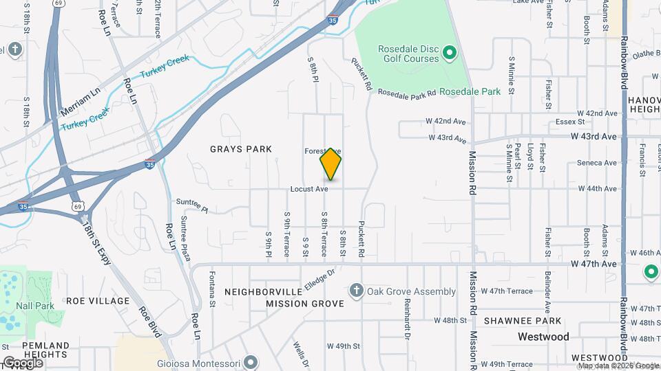 2947 S 8th Terrace Map and Location Details