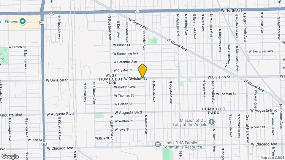 1150 N Keeler Ave Map and Location Details