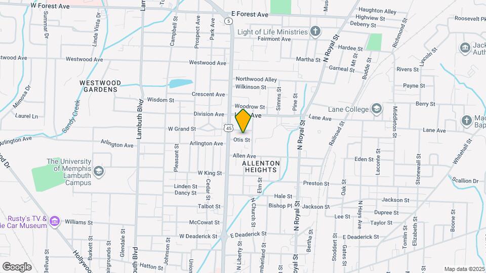 121 Otis St Mapa y Detalles de la Ubicación