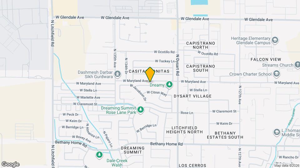 13240 W Stella Ln Map and Location Details