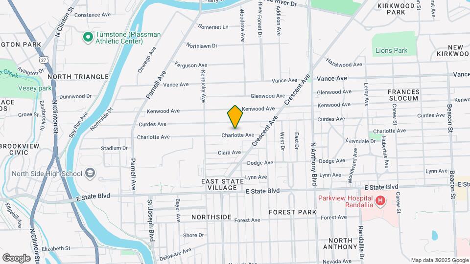 1239 Charlotte Ave Map and Location Details