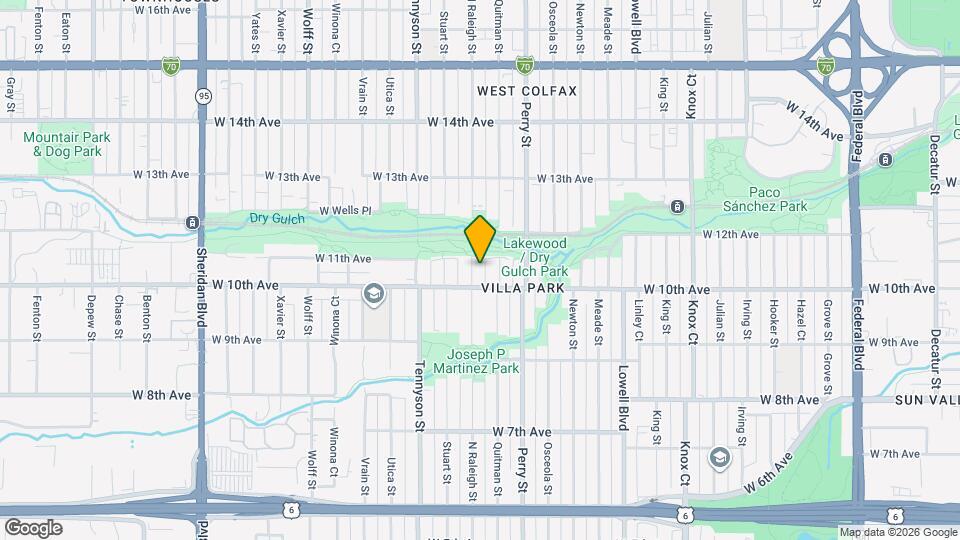 1028 N Raleigh St Mapa y Detalles de la Ubicación
