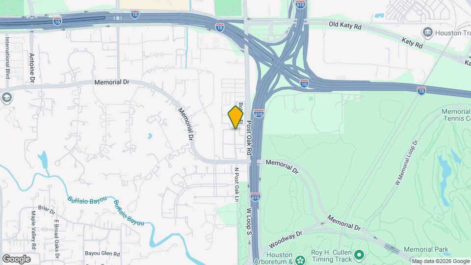 482 N Post Oak Ln Map and Location Details