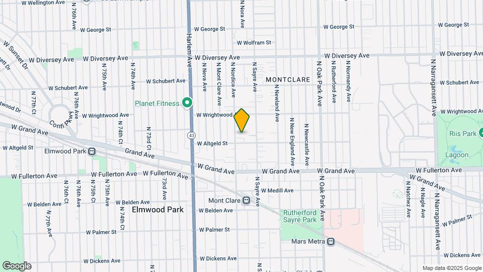 2511-2515 N Nordica Ave Map and Location Details