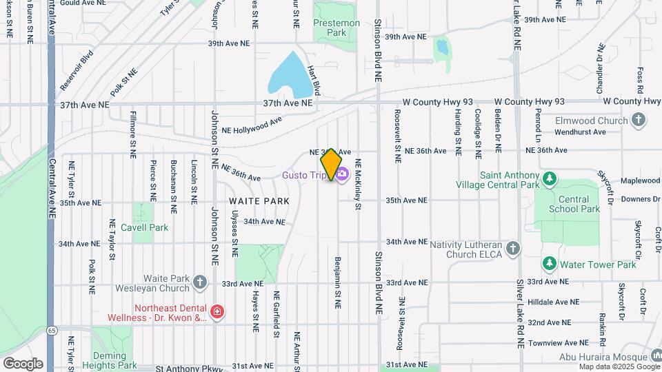 3522 Benjamin St NE, Unit 3522 Mapa y Detalles de la Ubicación