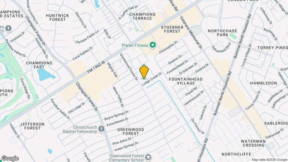 5206 Lodge Creek Dr Map and Location Details