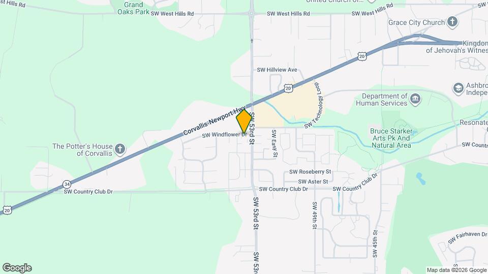 5450 SW Windflower Dr Map and Location Details
