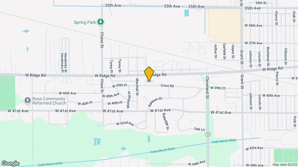 2530 Crest Rd Map and Location Details