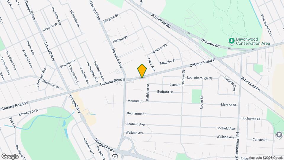 569 Cabana Road E Map and Location Details