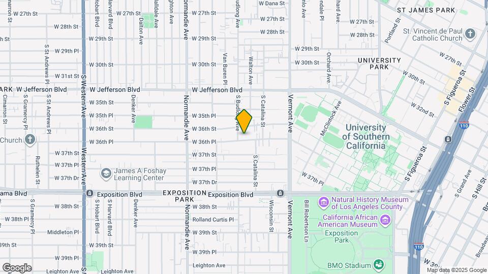 1229 W 36th Pl Map and Location Details